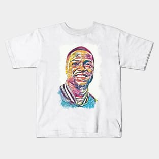 Kevin Hart Abstract Portrait Kids T-Shirt